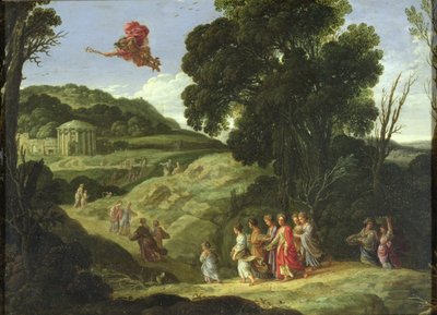 Mercury ja Herse, n. 1605-1608 tekijältä Jacob Symonsz Pynas or Pinas