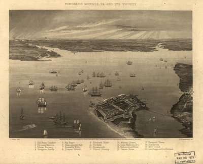 Fortress Monroe, Va. ja sen ympäristö LOC 99439195 99439195 tekijältä Jacob Wells