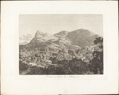 Francesco Subiacaon ulkopuolella tekijältä Jacob Wilhelm Mechau