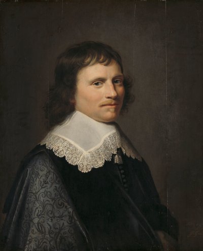 Miehen muotokuva, jonka uskotaan olevan Salomon van Schoonhoven (1617-1653), lordiluutnantti Putten tekijältä Jacob Willemsz. Delff (II)