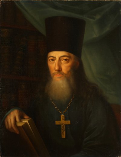 Muotokuva kirjailija Ioann Ioannovich Krasovskista 1746-1811, 1819 tekijältä Jacob Zalessky