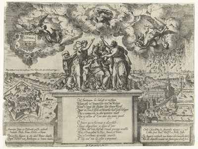 Allegoria Antwerpenin linnoituksen valloituksesta, 1577 tekijältä Jacob de Gheyn (I)