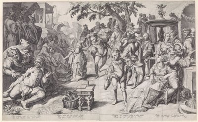 Tuhlaajapoika tuhlaa rahansa tekijältä Jacob de Gheyn (II)