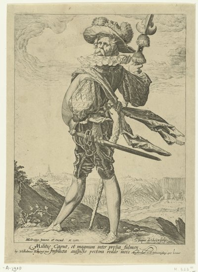 Eversti Upseerit ja sotilaat (sarjan nimi) tekijältä Jacob de Gheyn (II)
