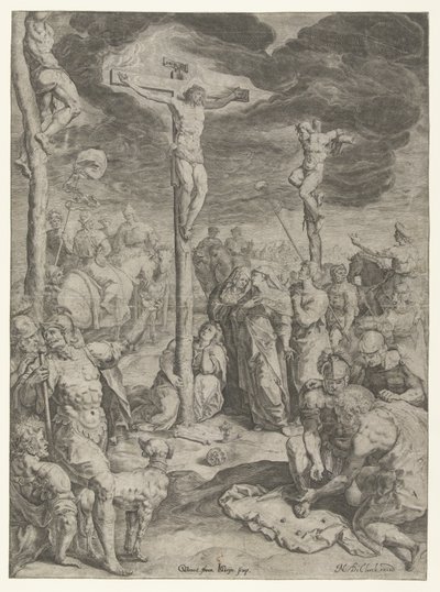 Ristiinnaulitseminen tekijältä Jacob de Gheyn (II)