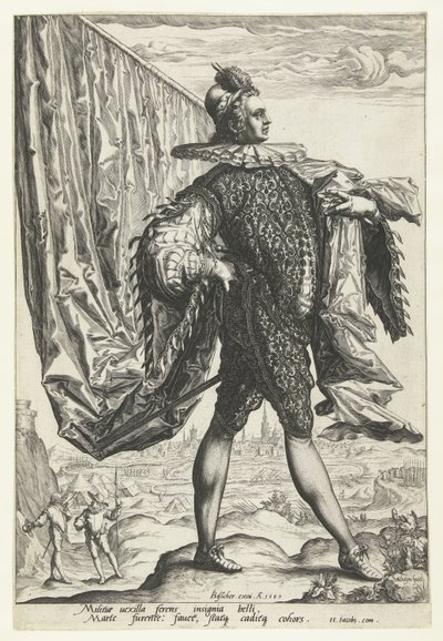 Upseerit Peascod Doubletsissä Vaandrig tekijältä Jacob de Gheyn (II)