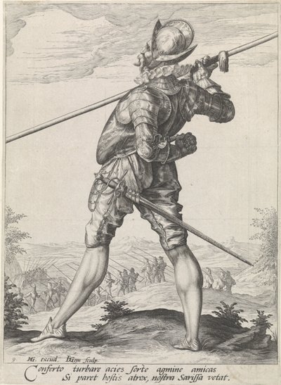 Pieker Upseerit ja sotilaat (sarjan nimi) tekijältä Jacob de Gheyn (II)