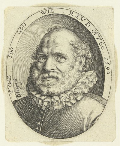 Muotokuva Rutgaert Jansz. 60-vuotiaana tekijältä Jacob de Gheyn (II)