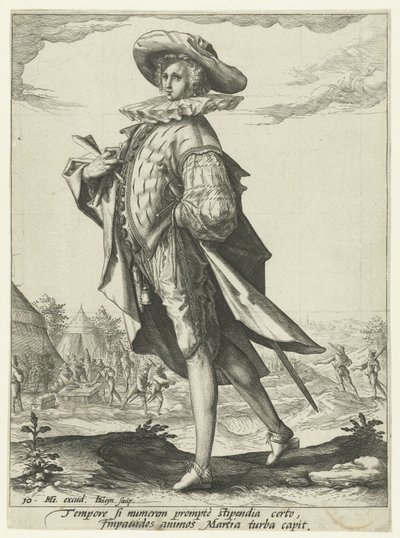 rahastonhoitaja Upseerit ja sotilaat (sarjan nimi) tekijältä Jacob de Gheyn (II)
