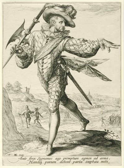 Kersantti Upseerit ja sotilaat (sarjan nimi) tekijältä Jacob de Gheyn (II)