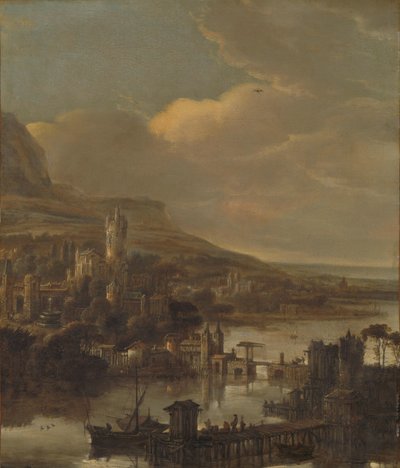 Jokinäkymä tekijältä Jacob de Wet (I) (attributed to)