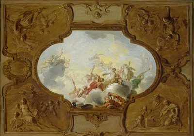 Disseny per a una pintura al sostre amb l