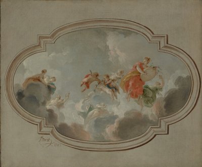 Flora ja sephyr, 1743. tekijältä Jacob de Wit