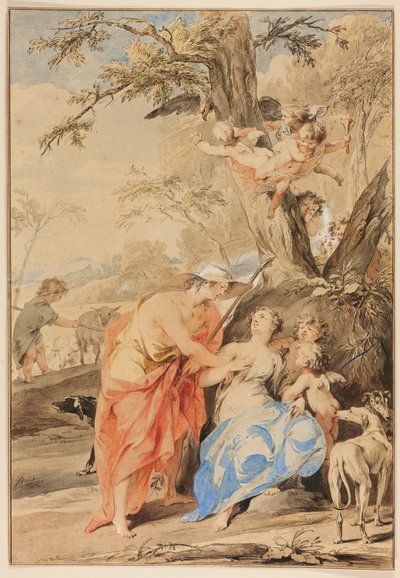 Jupiter ja Mnemosyne tekijältä Jacob de Wit