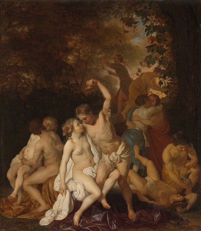 Kohtaus bakkanttien kanssa tekijältä Jacob or Jacques van Loo