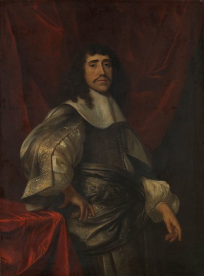 Miehen muotokuva, jonka uskotaan olevan Christoffel van Gangelt, Lucretia Boudaenin toinen aviomies tekijältä Jacob van Loo (attributed to)