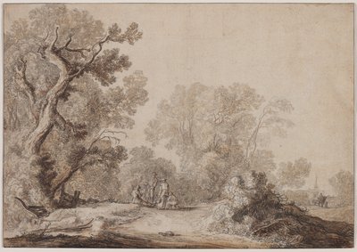 Talonpojat metsän reunalla, n. 1630. tekijältä Jacob van Mosscher