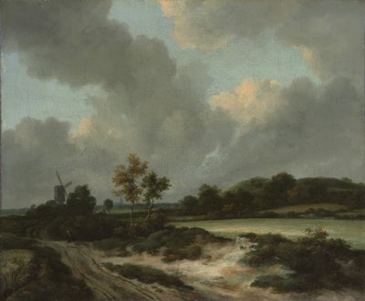 Viljapellot, 1660-luvun puoliväli tai loppu. tekijältä Jacob van Ruisdael