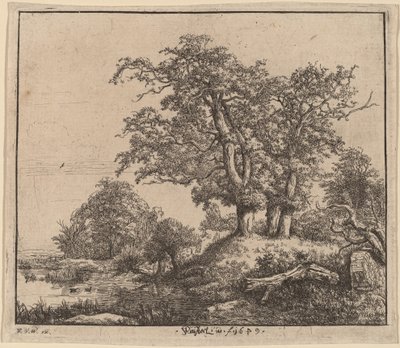 Kolme tammea tekijältä Jacob van Ruisdael