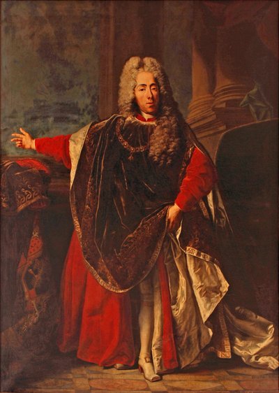 Eugene Savoijalainen kultaisen taljan kunniamerkissä Jacob van Schuppen tekijältä Jacob van Schuppen