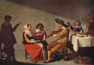 Musikaalijuhla, 1631, c1915 tekijältä Jacob van Velsen