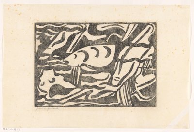 Sävellys XIII (alkuperäinen nimi) tekijältä Jacoba van Heemskerck (signed by artist)