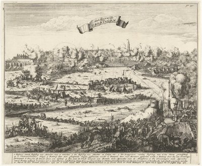 Groningenin piiritys, 1672 Groningenin piiritys (otsikko esineessä) tekijältä Jacobus Harrewijn