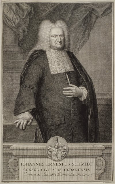 Johann Ernst Schmidt, n. 1732 tekijältä Jacobus Houbracken