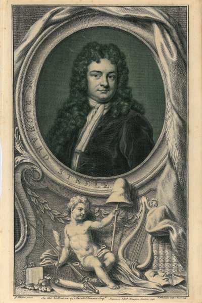 Sir Richard Steele tekijältä Jacobus Houbracken