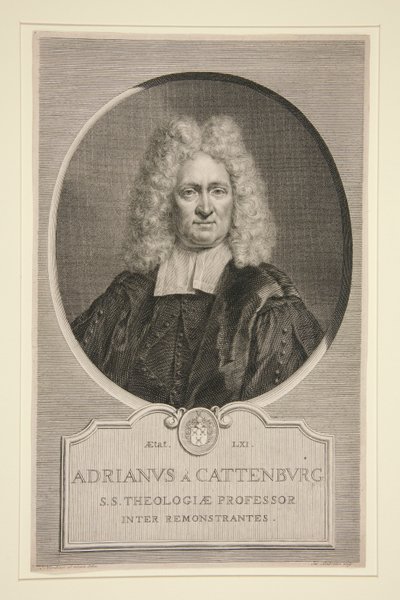 Adrianus ja Cattenburg tekijältä Jacobus Houbraken