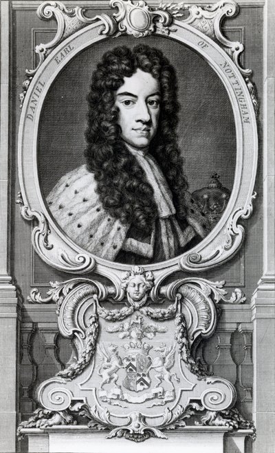 Daniel Finch, Nottinghamin toinen ja Winchilsean 7. jaarli (1647-1730) tekijältä Jacobus Houbraken