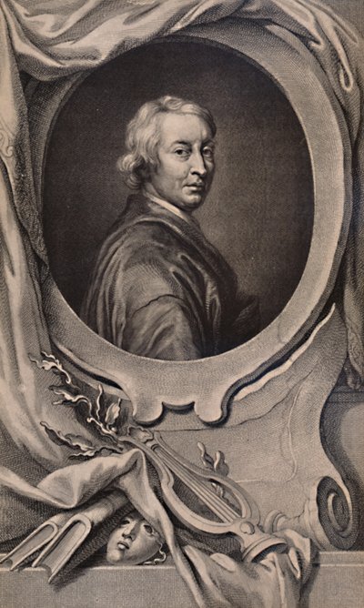 John Dryden, englantilainen runoilija ja näytelmäkirjailija, 1743 1894 tekijältä Jacobus Houbraken