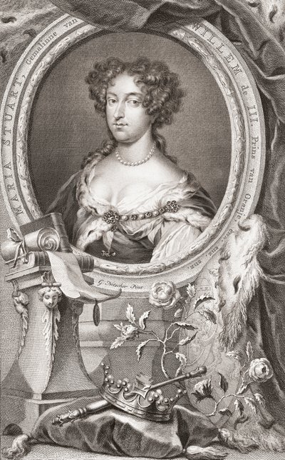 Maria II tekijältä Jacobus Houbraken