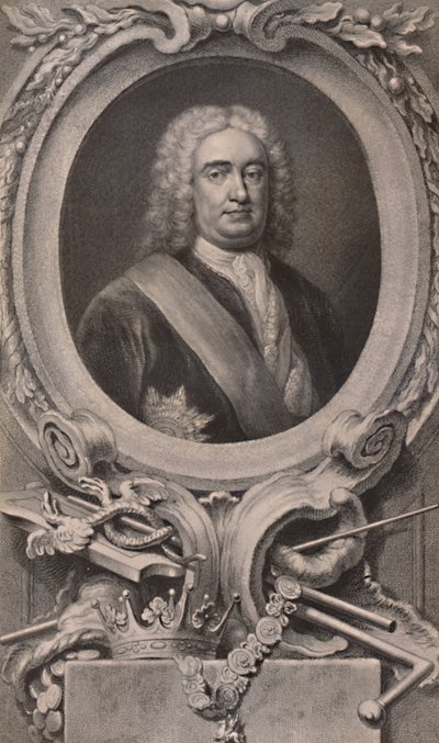 Sir Robert Walpole, Englannin valtiomies ja pääministeri, c1746 1894 tekijältä Jacobus Houbraken