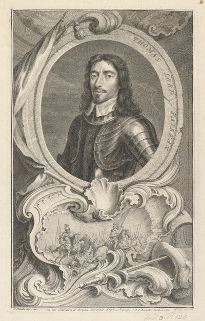 Thomas Fairfax, Cameronin lordi Fairfaxin kolmas tekijältä Jacobus Houbraken