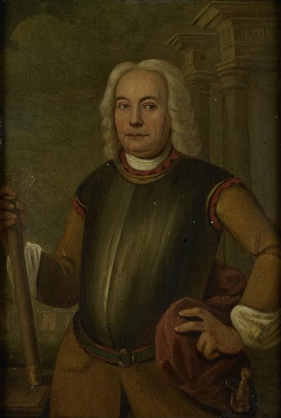 Hollannin Itä-Intian yhtiön kenraalikuvernöörin Johannes Thedensin muotokuva tekijältä Jacobus Oliphant