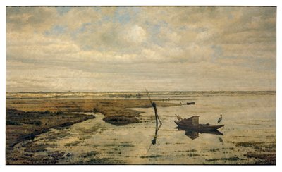 Marsh lähellä Puttea (öljy paneelissa) tekijältä Jacobus Vrel or Frel