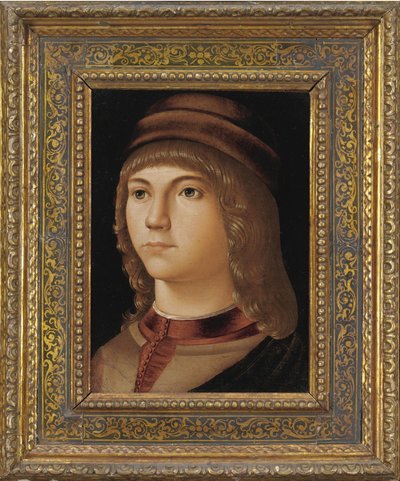 Nuoren miehen muotokuva tekijältä Jacometto Veneziano