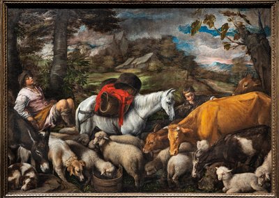 Pastoraali (The White Horse) tekijältä Jacopo (1510 92) Bassano