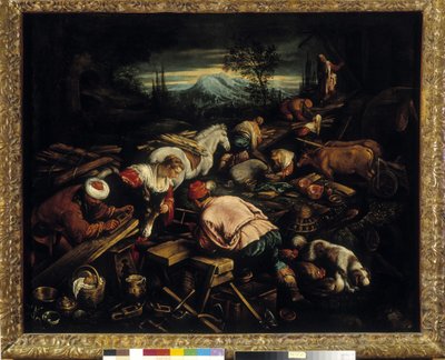 Noen arkin rakentaminen tekijältä Jacopo Bassano