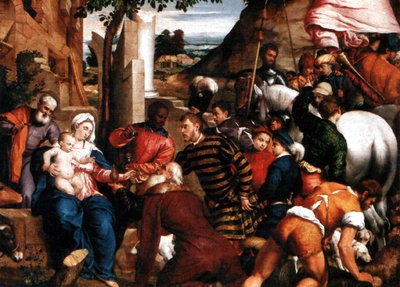 Maagien palvominen tekijältä Jacopo Bassano