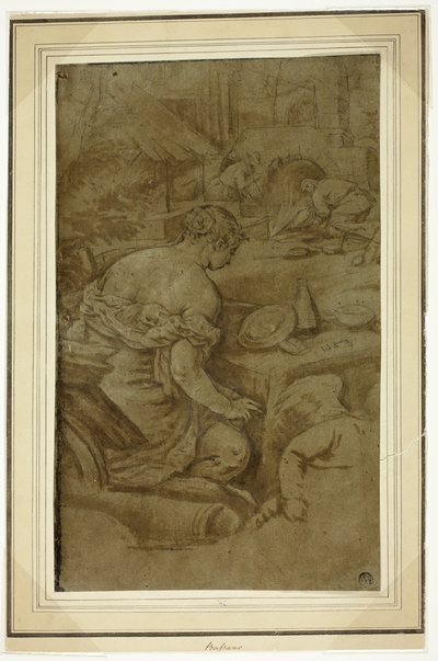 Tulen allegoria (Venus Vulcanuksen takomossa) tekijältä Jacopo Bassano