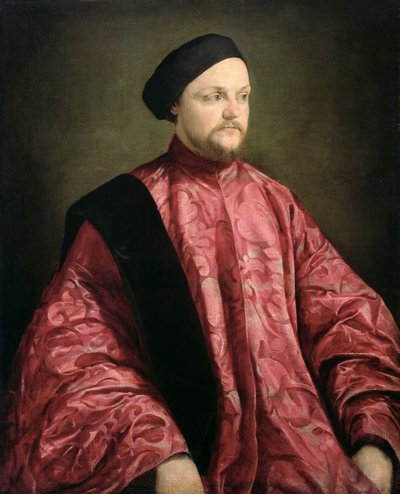 Venetsian senaattorin muotokuva, 1540 tekijältä Jacopo Bassano
