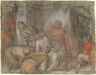 Kristuksen pilkkaaminen tekijältä Jacopo Bassano