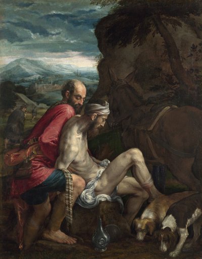 Laupias samarialainen, noin 1562-1563 tekijältä Jacopo Bassano il vecchio