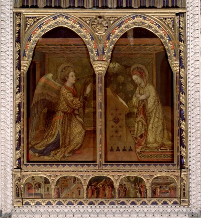 Ilmoitus. Pyhän Hengen kyyhkynen. (Maalaus tekijältä Jacopo Bellini