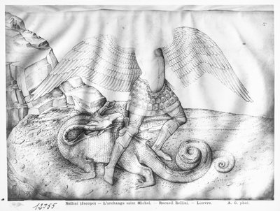 Arkkienkeli Pyhä Mikael, n. 1450 (muste vellum) tekijältä Jacopo Bellini