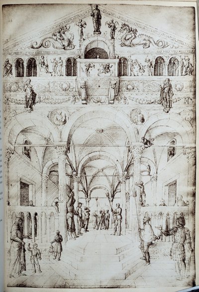 La flagellation du Christ Jacopo Bellinin (1400-1470) piirustus kynällä ja musteella 1400-luvun su. 0,42x0,28 m Pariisi, Musee du Louvre tekijältä Jacopo Bellini