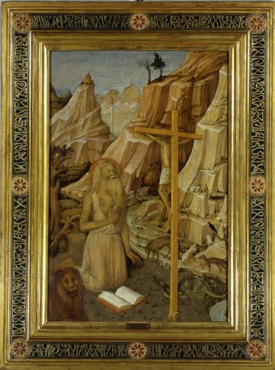 Katuva pyhä Hieronymus erämaassa, 1450. tekijältä Jacopo Bellini
