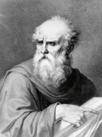 Vitruviuksena tunnetun Marcus Vitruvius Pollion muotokuva (1. vuosisata eKr.), roomalainen arkkitehti ja kirjailija, Jacopo Bernardin kaiverrus Vincenzo Rayn piirustuksen perusteella tekijältä Jacopo Bernardi